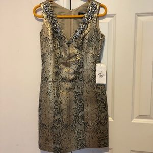 NWT Laundry by Shelli Segal Python Dress Size 4